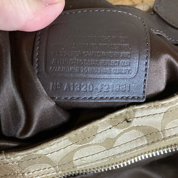 Coach Signature tote SHOULDERBAG F21381 Satchel - Picture 6 of 11